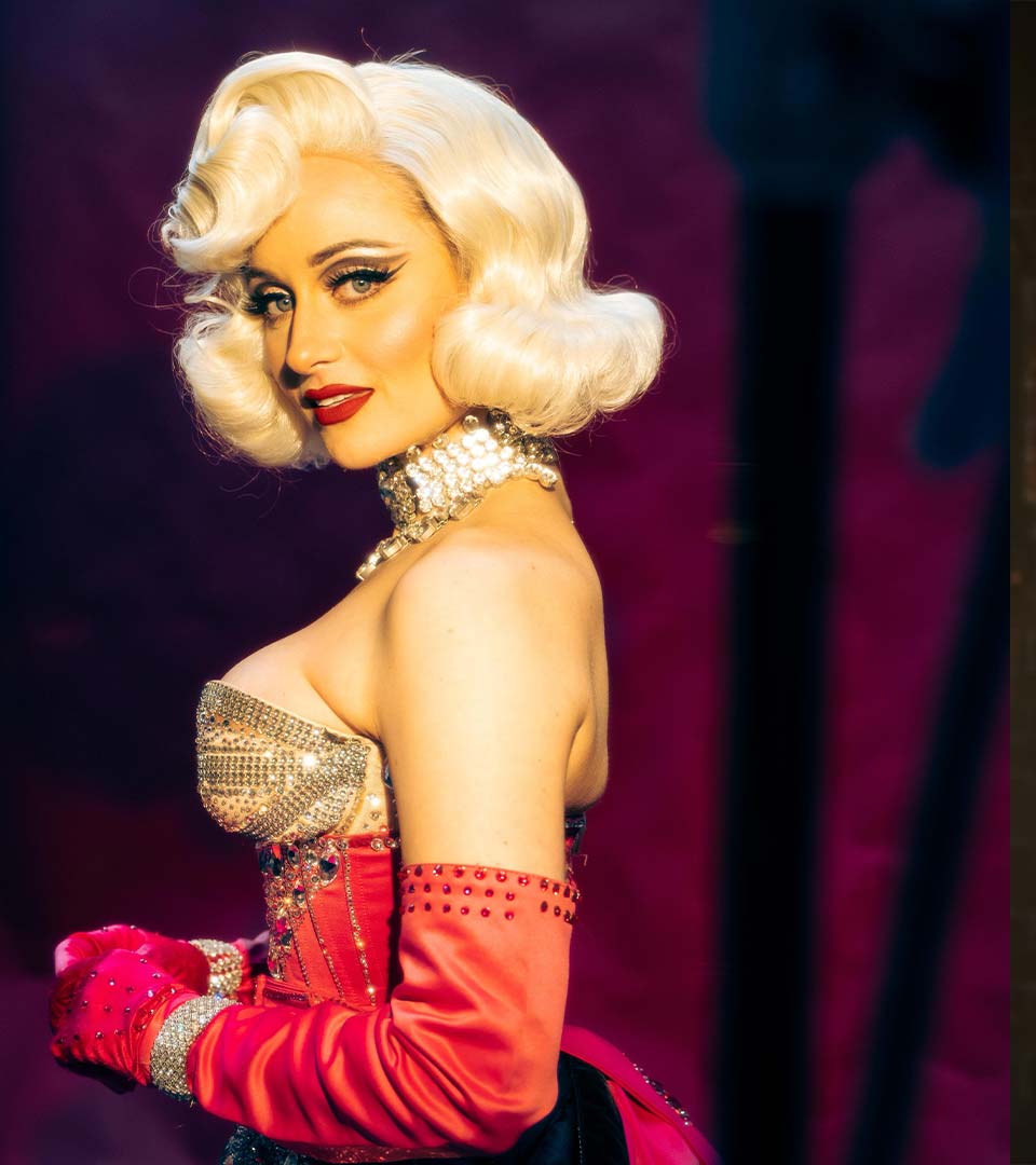 Didi Derriere at Crazy Bear Christmas Cabaret Stadhampton