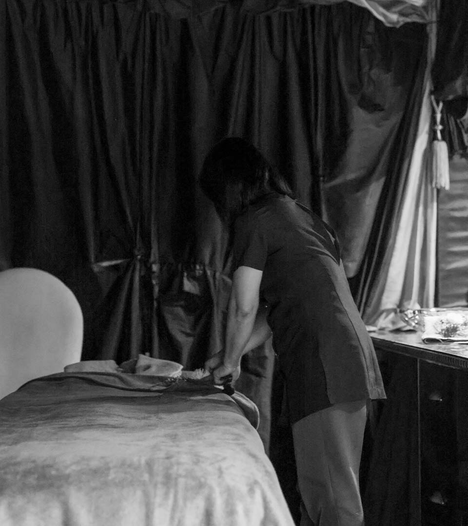 Authentic Thai Massage Healing Therapy at Crazy Bear (both venues) oils.