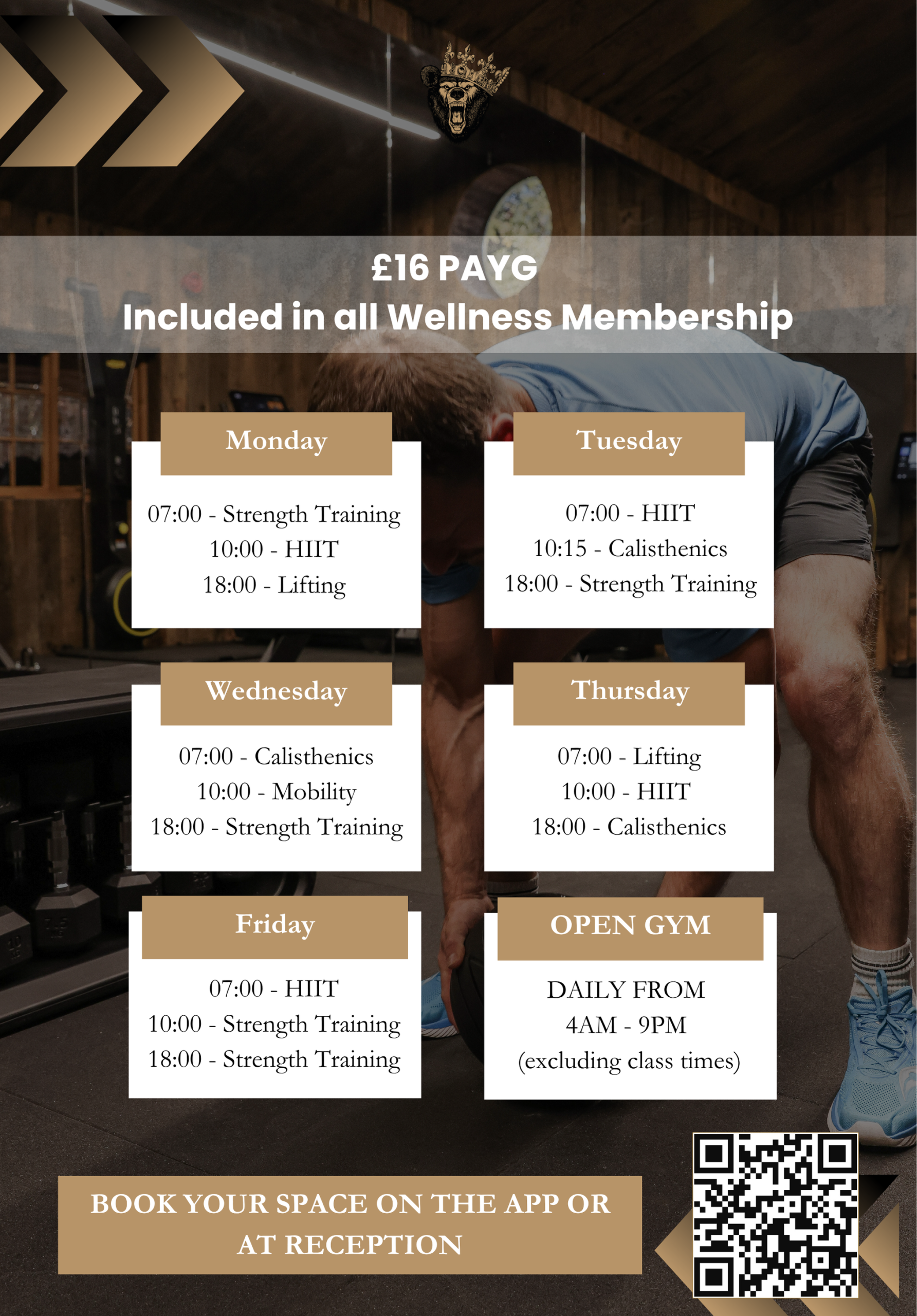 Wellness Time Table Gym