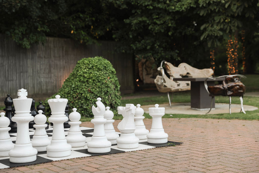 Crazy Bear Stadhampton Chess Board Gardens